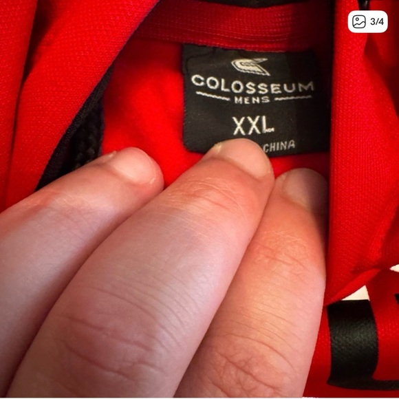 Colosseum Scarlet Knights Red Hoodie - Picture 3 of 4